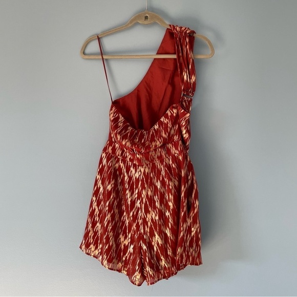 New! Reiss nova metallic halter Romper red gold nwt 18403 - Picture 12 of 14